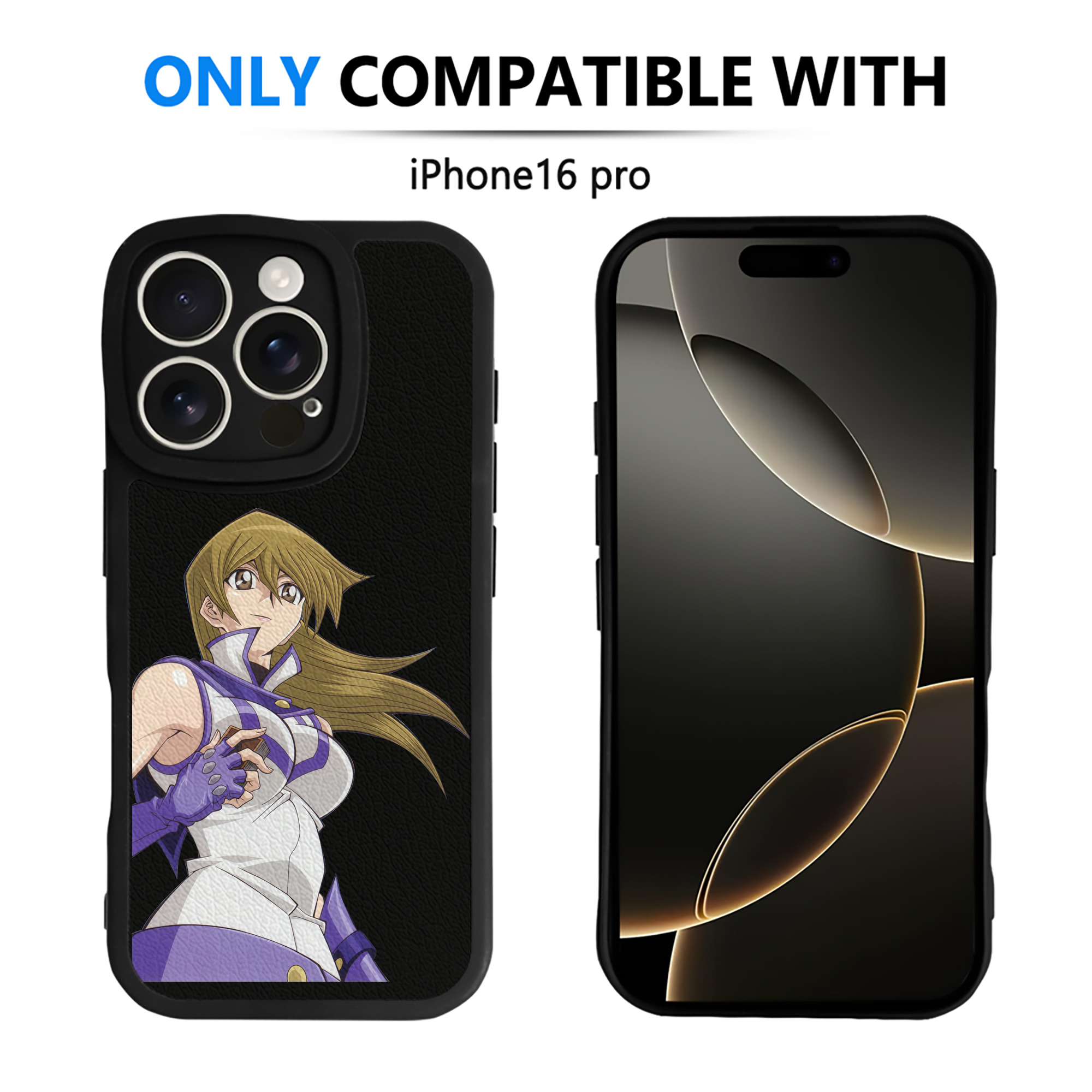 （画像用） 遊☆戯☆王 Yu-Gi-Oh! 【iPhone 16シリーズ対応】シリコンスマホケース（レザー調） 材質：シリコン